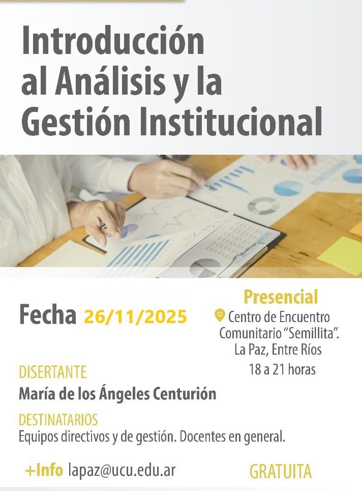 Charla gratuita sobre gestión de instituciones educativas en El Semillita